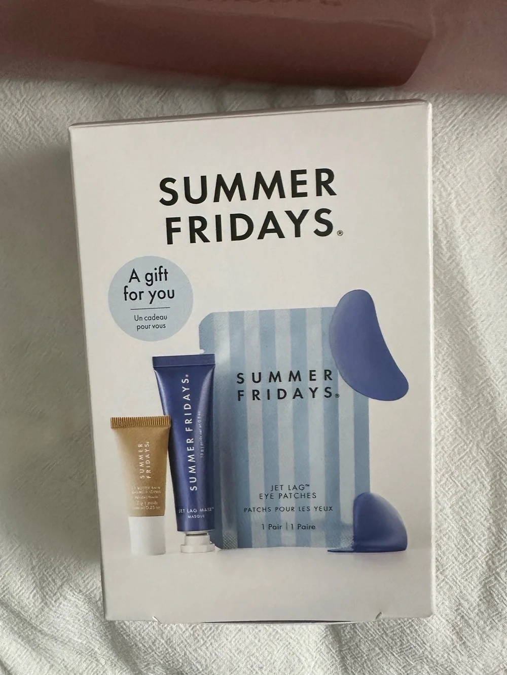 Summer Fridays X gap collab Blush Pink Cosmetic Pouch